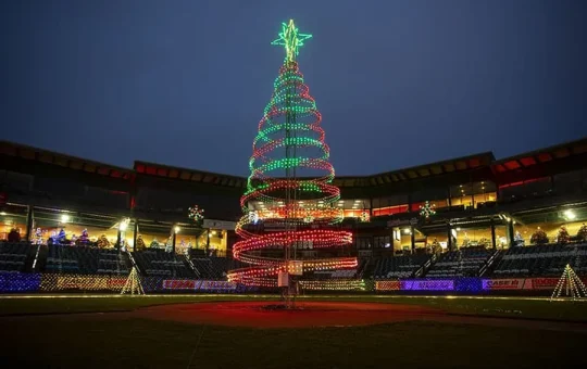 Clipper Magazine Stadium Christmas Lights